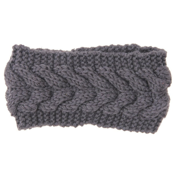 Womens Ladies Knitted Crochet Headband Twist Ear Warmer Winter Braided Hairband